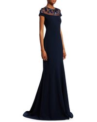 theia navy mermaid gown