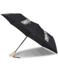 Moschino Openclose Logo Umbrella - Black