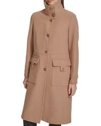 Andrew Marc - Almedia Wool Blend Trench Coat - Lyst