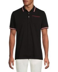 Bally - Contrast-Tipped Cotton Polo Shirt - Lyst