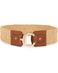 Vince Camuto - Woven Pattern Stretch Belt - Lyst