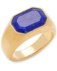 Effy - 14k Goldplated Sterling Silver & Lapis Lazuli Ring - Lyst