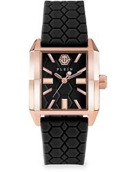 Philipp Plein - Offshore 29.5mm Ip Rose Gold Stainless Steel & Silicone Strap Watch - Lyst