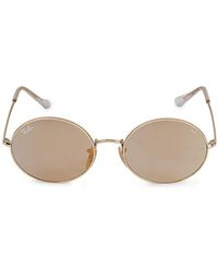 Ray-Ban Rb1970 54mm Oval 1970 Mirror Evolve Sunglasses - Metallic