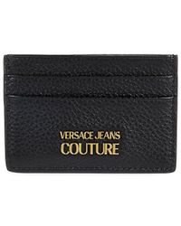 Versace - Logo Leather Card Case - Lyst