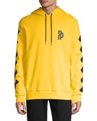 Russell Park Logo Cotton Hoodie - Yellow