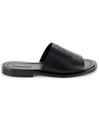 Roberto Cavalli - Logo Leather Sandals - Lyst