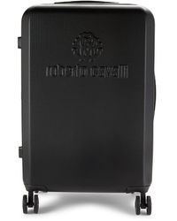 Roberto Cavalli 24 Inch Hard Case Spinner Suitcase - Black