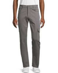 Hudson Jeans Ace Skinny-fit Cargo Trousers - Grey