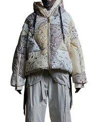 threadbare cropped puffer jacket