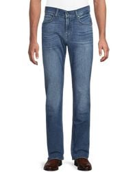 7 For All Mankind - Slimmy Dark Wash Slim Straight Jeans - Lyst