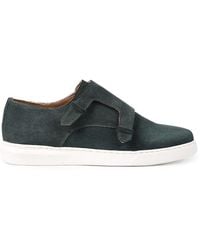 VELLAPAIS - Comfort Mulberry Suede Double Monk Strap Sneakers - Lyst