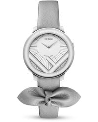 Fendi - Kim Jones Capsule 28Mm Stainless Steel Case & Leather Strap Watch - Lyst