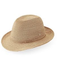 Helen Kaminski - Fai Rollable Raffia Fedora Hat - Lyst