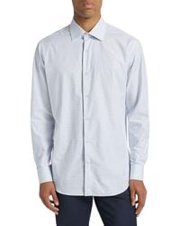 Saks Fifth Avenue - Collection Grid Button-Front Shirt - Lyst