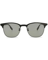 Montblanc - 53Mm Square Clubmaster Sunglasses - Lyst