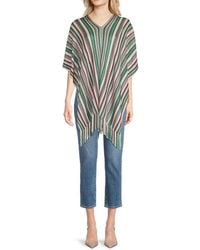 Missoni - Patterned Viscose Fringe Caftan Poncho - Lyst