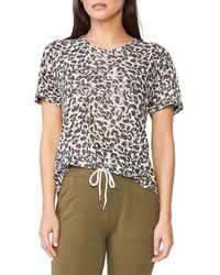 Monrow Leopard Vintage T-Shirt 