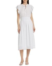 Rails - Iona Linen-blend Midi-dress - Lyst