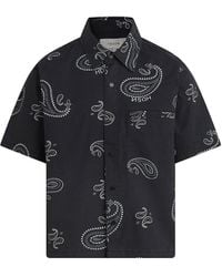 Hudson Jeans - Bandana Cropped Button-front Shirt - Lyst
