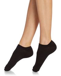 Hue No-show Lined Socks - Black