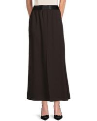 St. John - Crepe Satin A-Line Maxi Skirt - Lyst