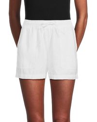 Saks Fifth Avenue - Drawstring 100% Linen Shorts - Lyst