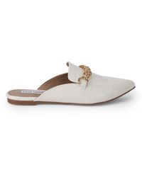 steve madden mules white