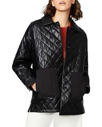Bernardo - Quilted Faux Leather Jacket - Lyst