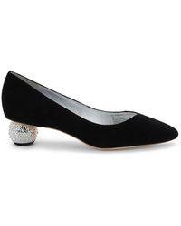 kate spade black suede heels