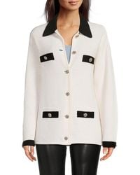 Alice + Olivia - Phoebe Mid-length Wool-blend Cardigan - Lyst
