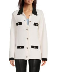 Alice + Olivia - Alice + Olivia Phoebe Mid-length Wool-blend Cardigan - Lyst
