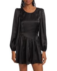 LoveShackFancy - Garcia Satin Minidress - Lyst