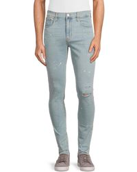 Hudson Jeans - Zane Pain Splatter Skinny Jeans - Lyst