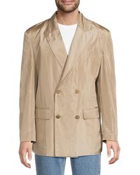 Valentino - Silk Double-Breasted Modern-Fit Blazer - Lyst