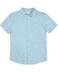 Vintage Summer - Linen-Blend Short-Sleeve Shirt - Lyst