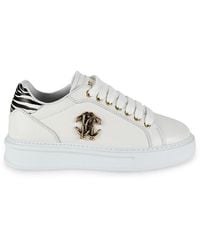 Roberto Cavalli - Low Top Leather Sneakers - Lyst
