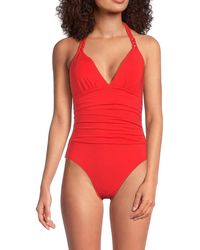 Bleu Rod Beattie - Mio Draped One Piece Swimsuit - Lyst