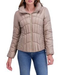 Kensie - Cire Quilted Hood Puffer Jacket - Lyst