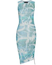 Louisa Ballou - Heatwave Abstract Ruched Mini Dress - Lyst
