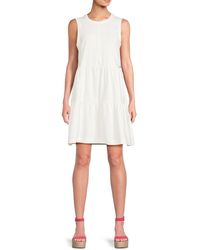 DKNY - Sleeveless Mini Dress - Lyst