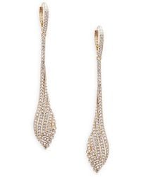 Adriana Orsini Zen Goldtone & Swarovski Crystal Drop Earrings - Metallic