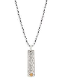Effy White Sapphire Pendant Necklace - Multicolour