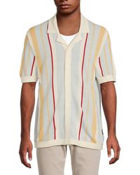 Ben Sherman - Striped Cotton-Blend Camp Shirt - Lyst