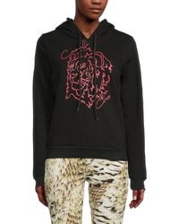 Roberto Cavalli - Embroidered Lion Hoodie - Lyst