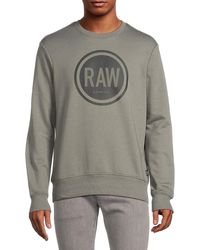 G-Star RAW - Circle Logo Sweatshirt - Lyst