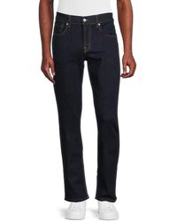 7 For All Mankind - The Straight High Rise Jeans - Lyst