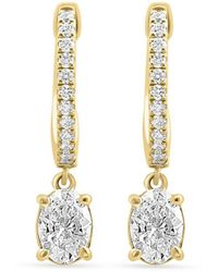 Effy - 14K & 0.73 0.73 Tcw Lab Grown Diamond Drop Earrings - Lyst