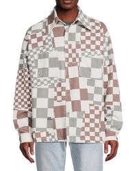 ERL - Check Cotton Canvas Jacket - Lyst