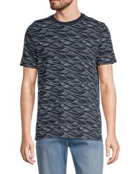Ben Sherman Wave-print T-shirt - Blue